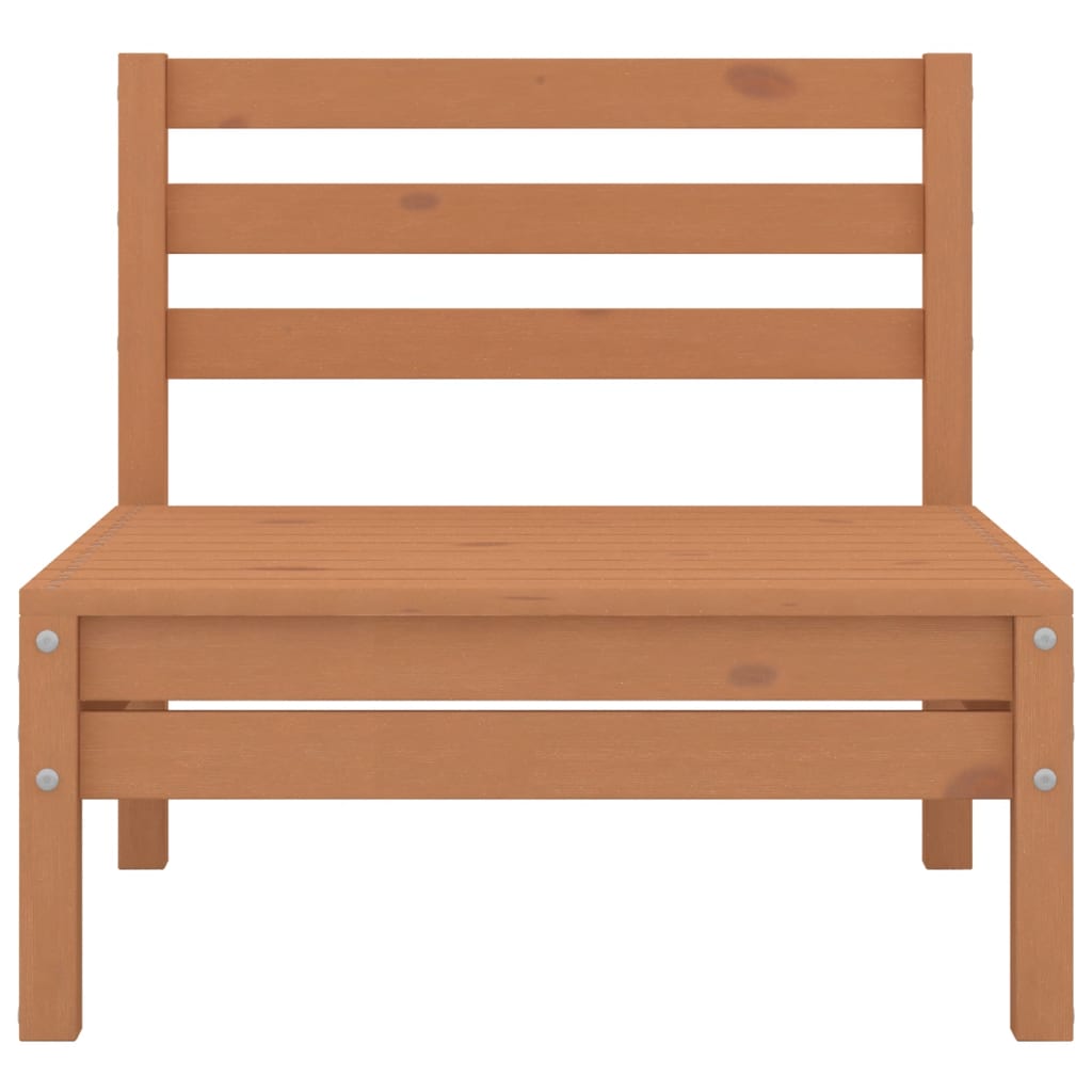6-tlg. Garten-Lounge-Set Honigbraun Massivholz Kiefer